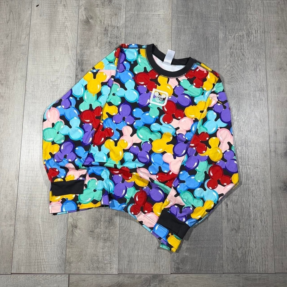 Vintage Y2K multicolor Disney long sleeve spirit jersey style shirt Size XXL